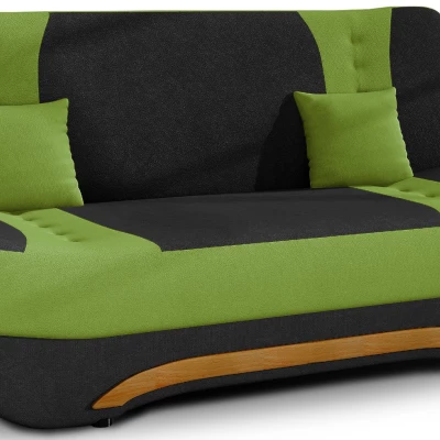 FAELINA Zweisitzer-Sofa - schwarz/grün