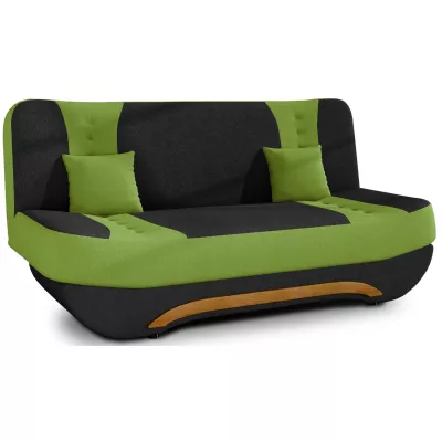 FAELINA Zweisitzer-Sofa - schwarz/grün