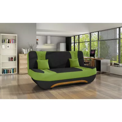 FAELINA Zweisitzer-Sofa - schwarz/grün