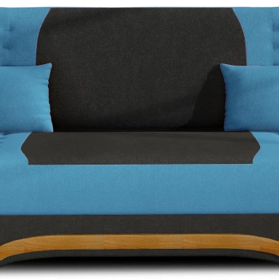 FAELINA Zweisitzer-Sofa - schwarz/blau