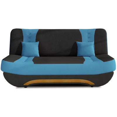 FAELINA Zweisitzer-Sofa - schwarz/blau