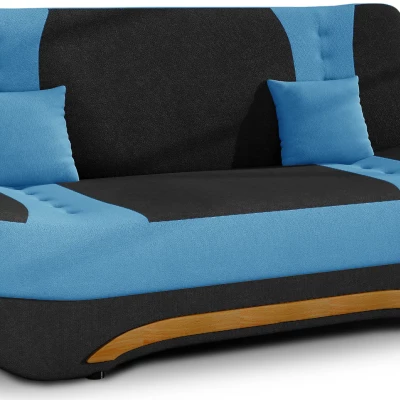 FAELINA Zweisitzer-Sofa - schwarz/blau
