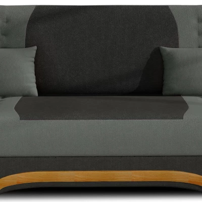 FAELINA Zweisitzer-Sofa - schwarz / dunkelgrau