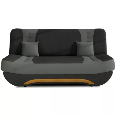 FAELINA Zweisitzer-Sofa - schwarz / dunkelgrau