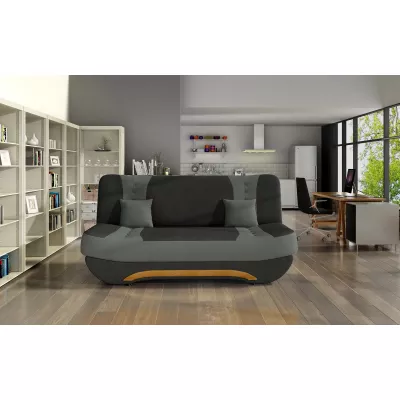 FAELINA Zweisitzer-Sofa - schwarz / dunkelgrau
