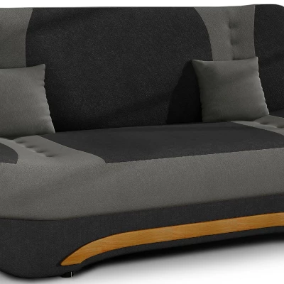 FAELINA Zweisitzer-Sofa - schwarz / dunkelgrau