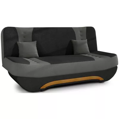 FAELINA Zweisitzer-Sofa - schwarz / dunkelgrau