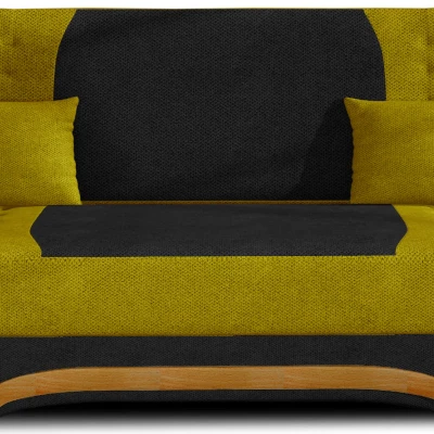 FAELINA Zweisitzer-Sofa - schwarz/gelb