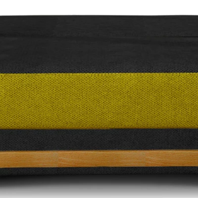 FAELINA Zweisitzer-Sofa - schwarz/gelb