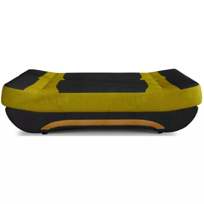 FAELINA Zweisitzer-Sofa - schwarz/gelb