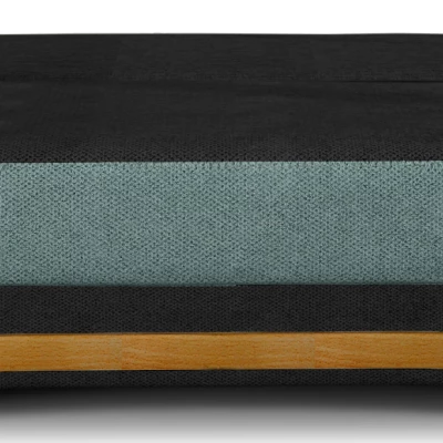 FAELINA Zweisitzer-Sofa – Schwarz/Türkis
