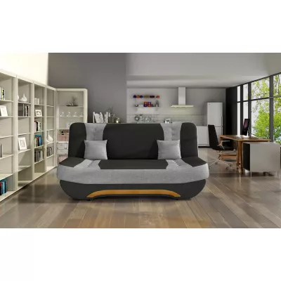 FAELINA Zweisitzer-Sofa - schwarz/grau