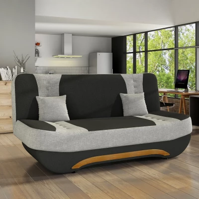FAELINA Zweisitzer-Sofa - schwarz/grau