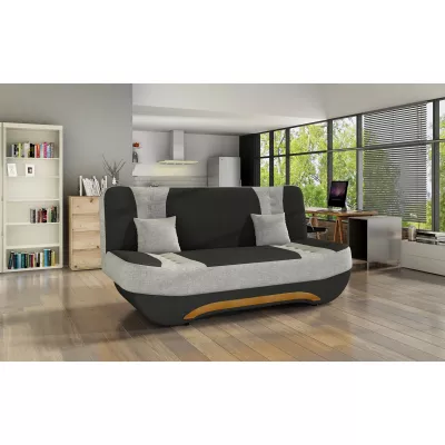 FAELINA Zweisitzer-Sofa - schwarz/grau