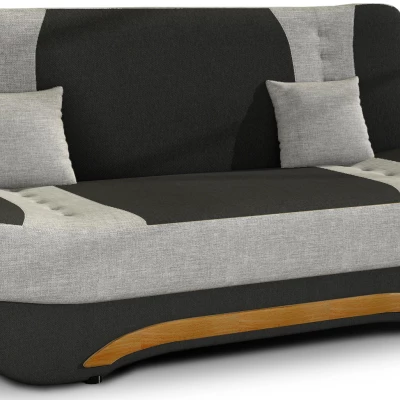 FAELINA Zweisitzer-Sofa - schwarz/grau