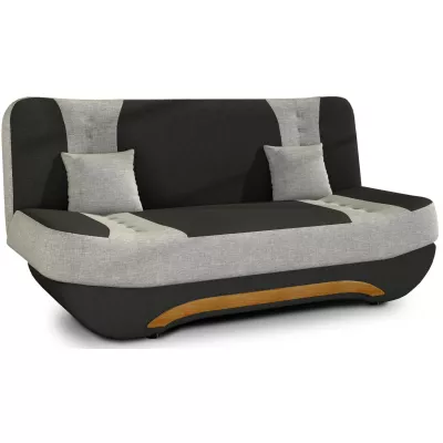 FAELINA Zweisitzer-Sofa - schwarz/grau