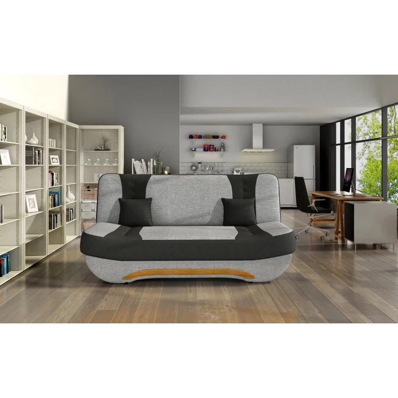 FAELINA Zweisitzer-Sofa - grau/schwarz