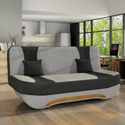 FAELINA Zweisitzer-Sofa - grau/schwarz
