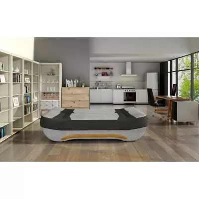 FAELINA Zweisitzer-Sofa - grau/schwarz