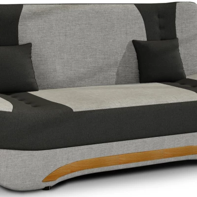 FAELINA Zweisitzer-Sofa - grau/schwarz