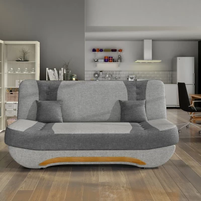 FAELINA Zweisitzer-Sofa - grau / dunkelgrau