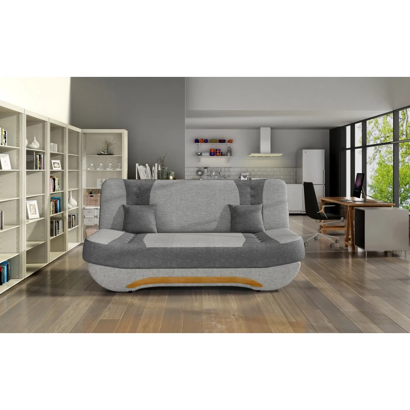 FAELINA Zweisitzer-Sofa - grau / dunkelgrau