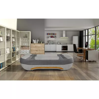 FAELINA Zweisitzer-Sofa - grau / dunkelgrau