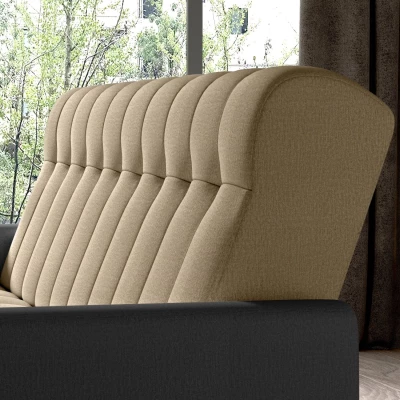 Dreisitzer-Sofa KAINDRA – hellbraun/dunkelgrau