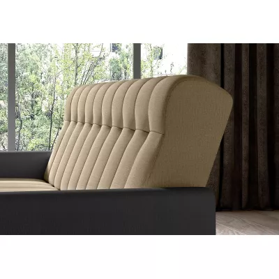 Dreisitzer-Sofa KAINDRA – hellbraun/dunkelgrau