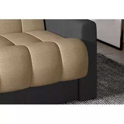 Dreisitzer-Sofa KAINDRA – hellbraun/dunkelgrau