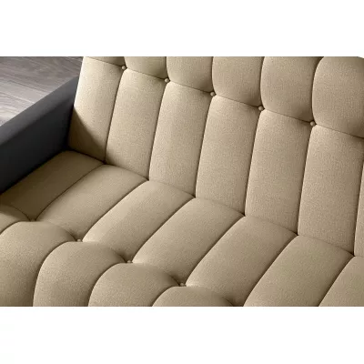 Dreisitzer-Sofa KAINDRA – hellbraun/dunkelgrau
