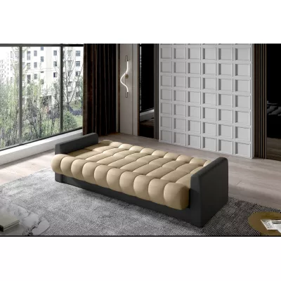 Dreisitzer-Sofa KAINDRA – hellbraun/dunkelgrau