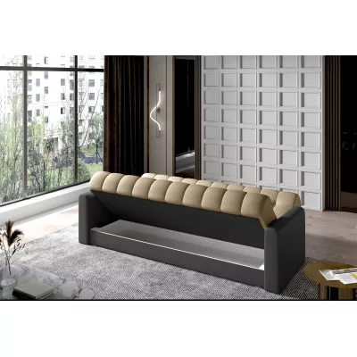 Dreisitzer-Sofa KAINDRA – hellbraun/dunkelgrau