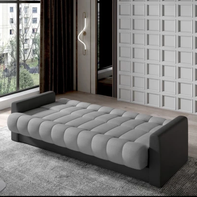 Dreisitzer-Sofa KAINDRA - grau / dunkelgrau