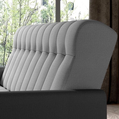 Dreisitzer-Sofa KAINDRA - grau / dunkelgrau
