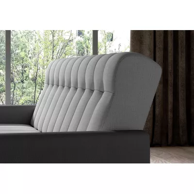 Dreisitzer-Sofa KAINDRA - grau / dunkelgrau