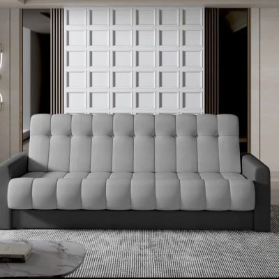 Dreisitzer-Sofa KAINDRA - grau / dunkelgrau