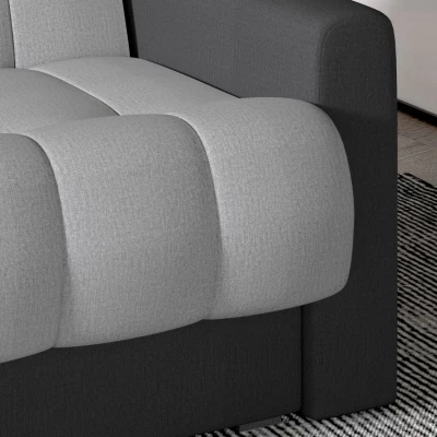 Dreisitzer-Sofa KAINDRA - grau / dunkelgrau