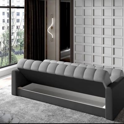 Dreisitzer-Sofa KAINDRA - grau / dunkelgrau