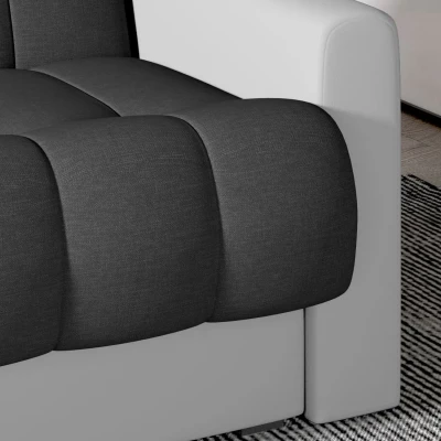 Dreisitzer-Sofa KAINDRA - Anthrazit / Weiß
