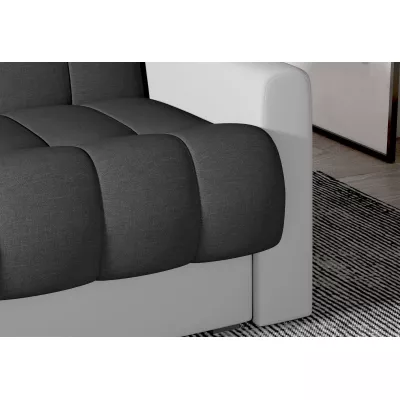Dreisitzer-Sofa KAINDRA - Anthrazit / Weiß