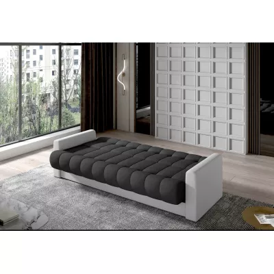 Dreisitzer-Sofa KAINDRA - Anthrazit / Weiß