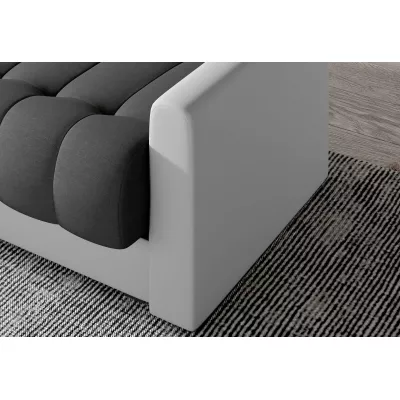 Dreisitzer-Sofa KAINDRA - Anthrazit / Weiß