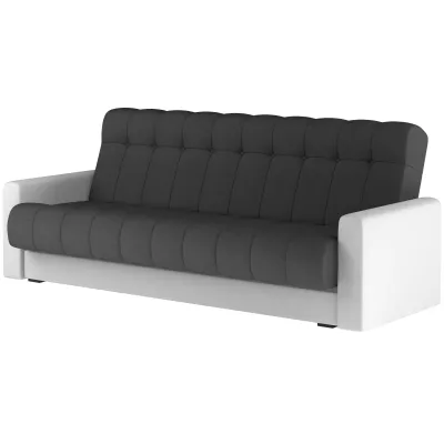 Dreisitzer-Sofa KAINDRA - Anthrazit / Weiß