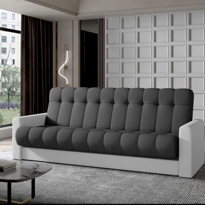 Dreisitzer-Sofa KAINDRA - Anthrazit / Weiß