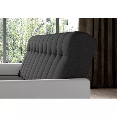 Dreisitzer-Sofa KAINDRA - Anthrazit / Weiß