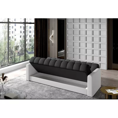 Dreisitzer-Sofa KAINDRA - Anthrazit / Weiß