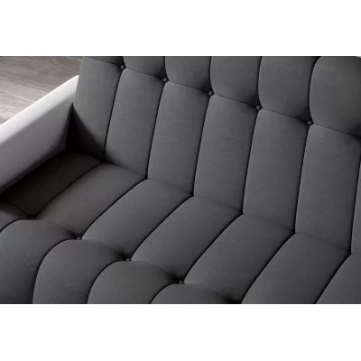 Dreisitzer-Sofa KAINDRA - Anthrazit / Weiß