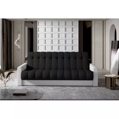 Dreisitzer-Sofa KAINDRA – schwarz/weiß
