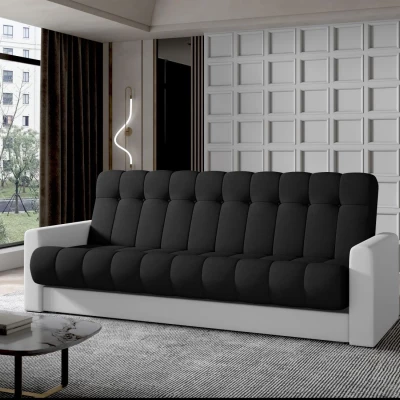 Dreisitzer-Sofa KAINDRA – schwarz/weiß